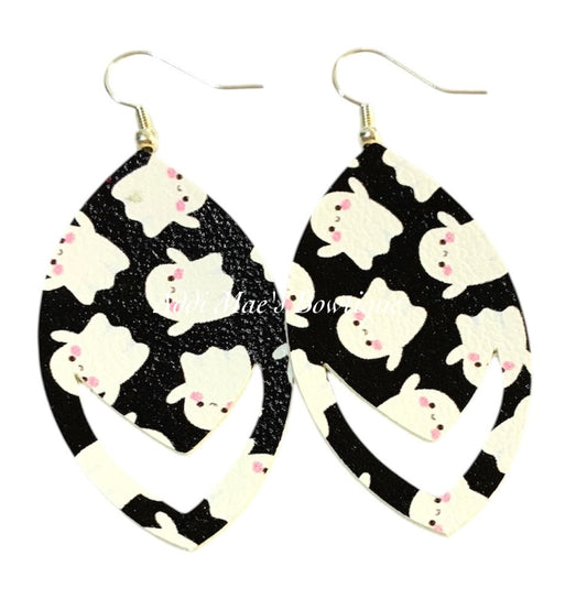 Ghosts Halloween Dangle Earrings