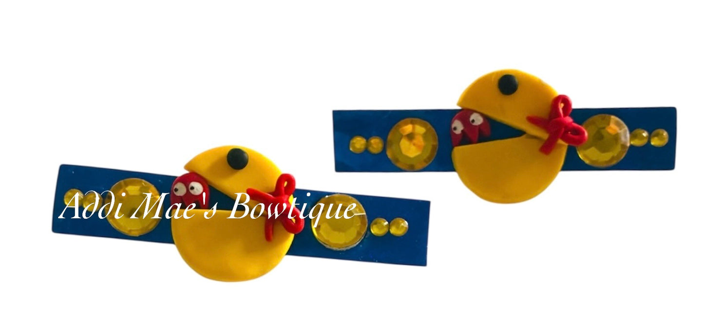 Ms. PAC Video Game  Alligator Clip Set