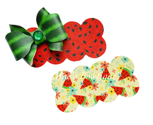 Flower Watermelon Snap Clip Set