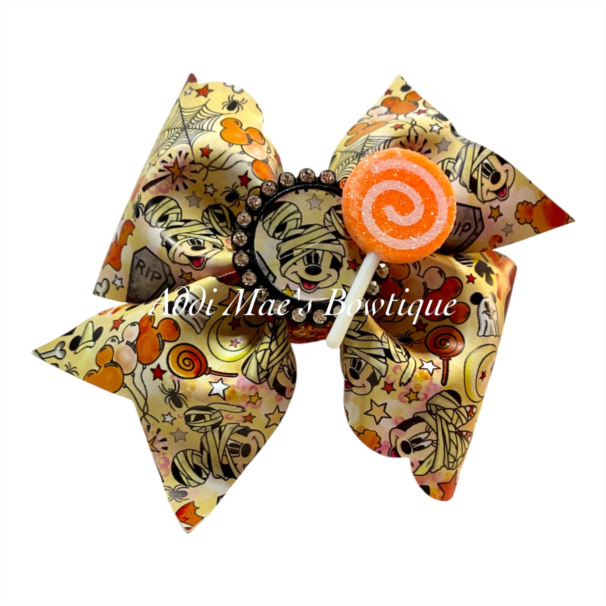 Spooky Mouse Halloween Bow