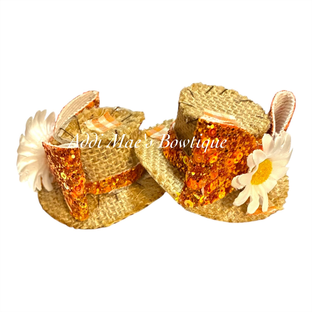 Fall Scarecrow Hats Alligator Clip Set
