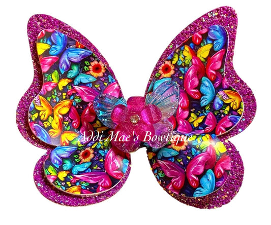 Bright Butterflies Butterfly Bow