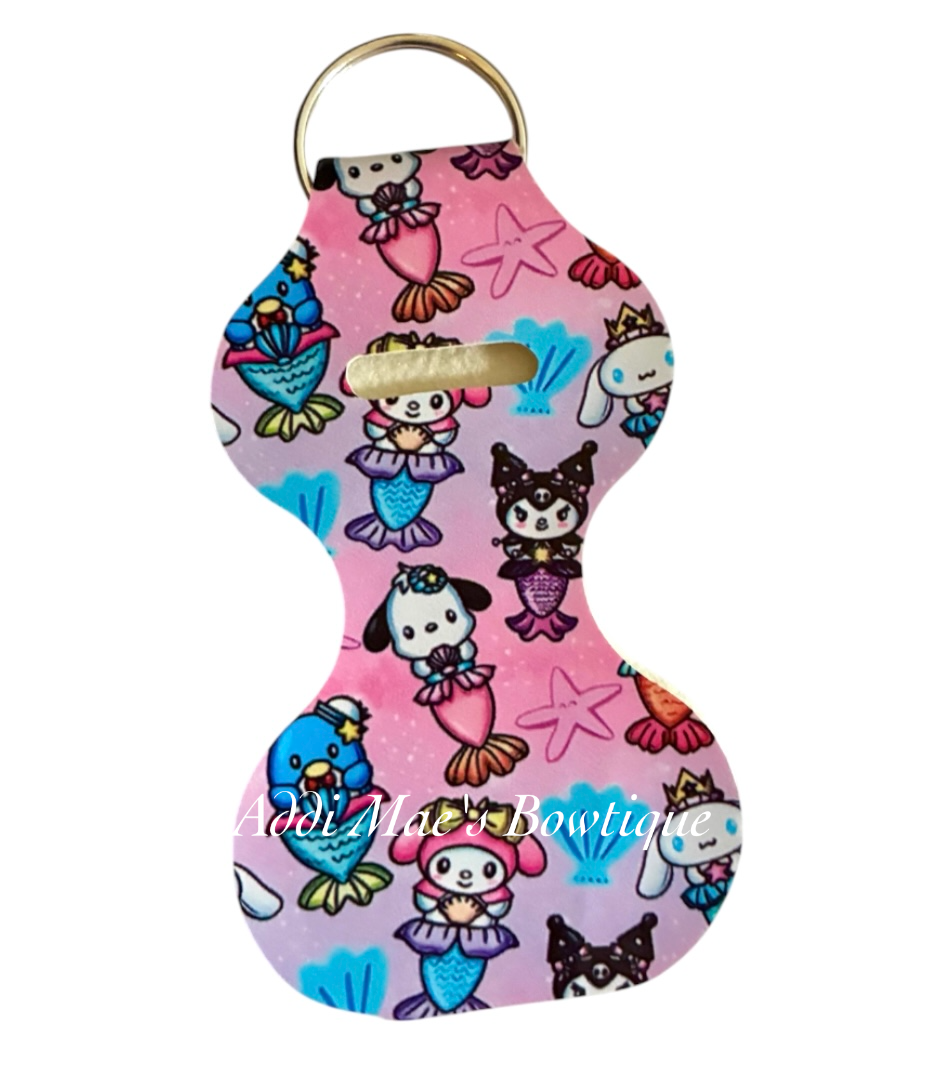 Kitty Mermaid Chapstick Keychain