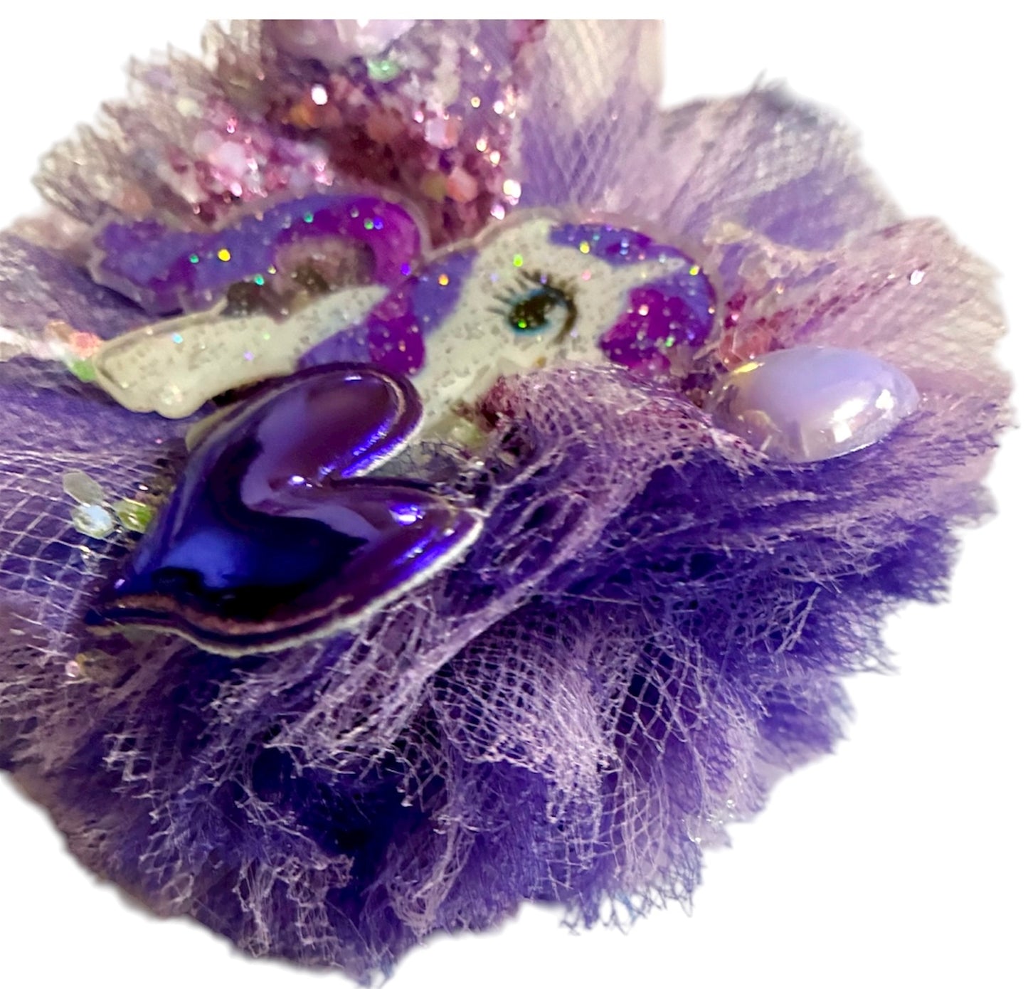 Cartoon Pony Tulle Puff Hair Bow