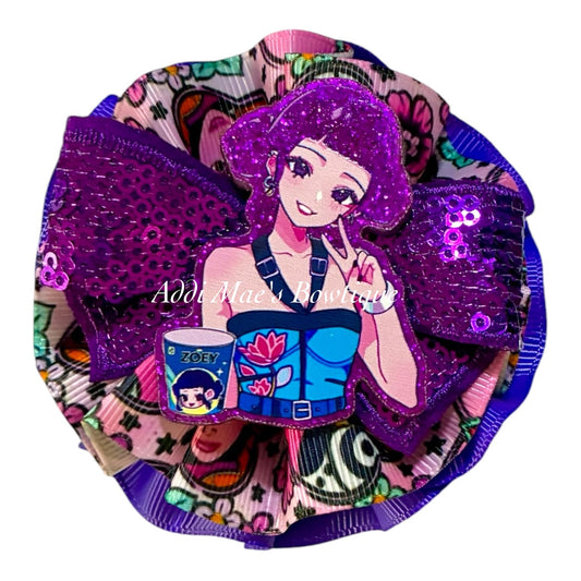 K Pop Demon Hunters Ruffle Ribbon Bow
