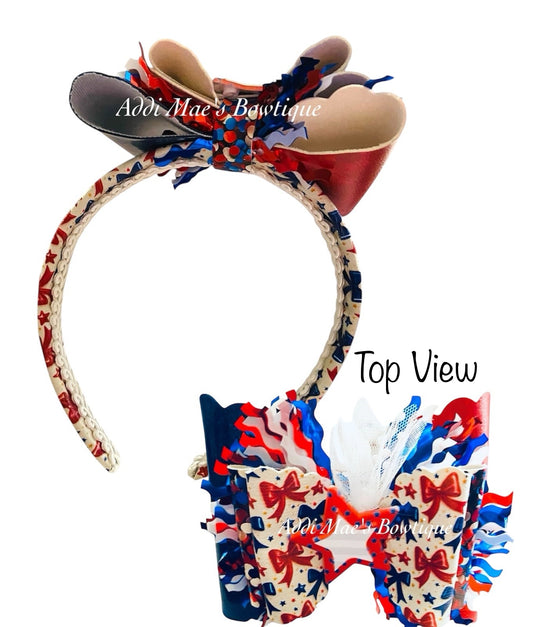 American Bows Faux Leather Headband
