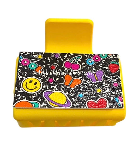 School Stickers Small Claw Clip
