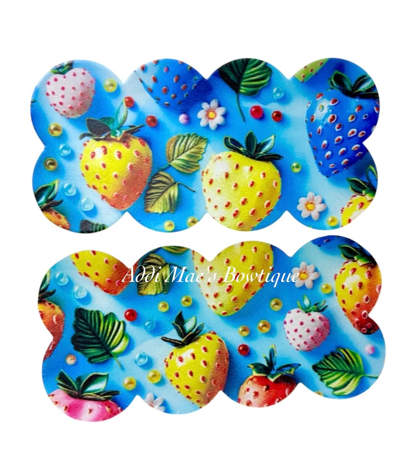 Colorful Strawberries Snap Clip Set