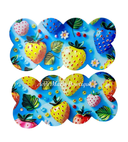 Colorful Strawberries Snap Clip Set