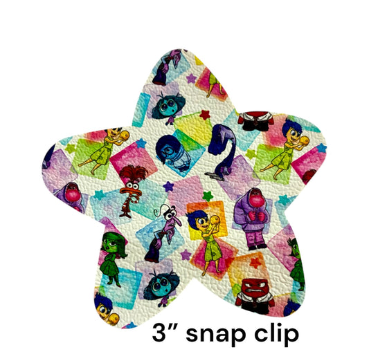 Emotions Star Shaped Snap Clip