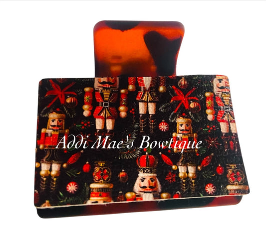 Nutcracker Christmas Small Claw Clip