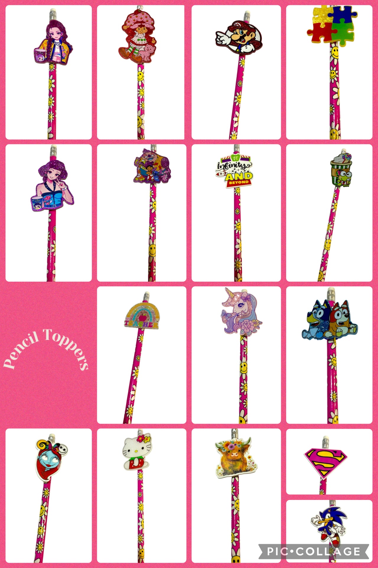 Pencil Back To School Topper Grips