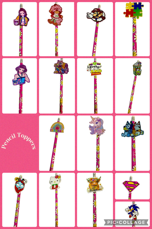 Pencil Back To School Topper Grips