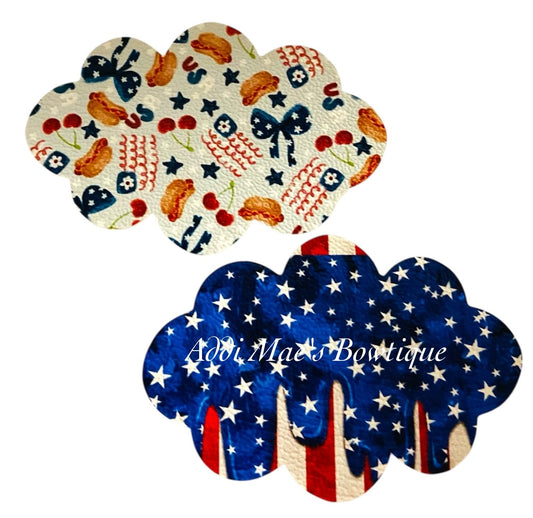 4th of July Snacks American Flag Drips Snap Clip Set