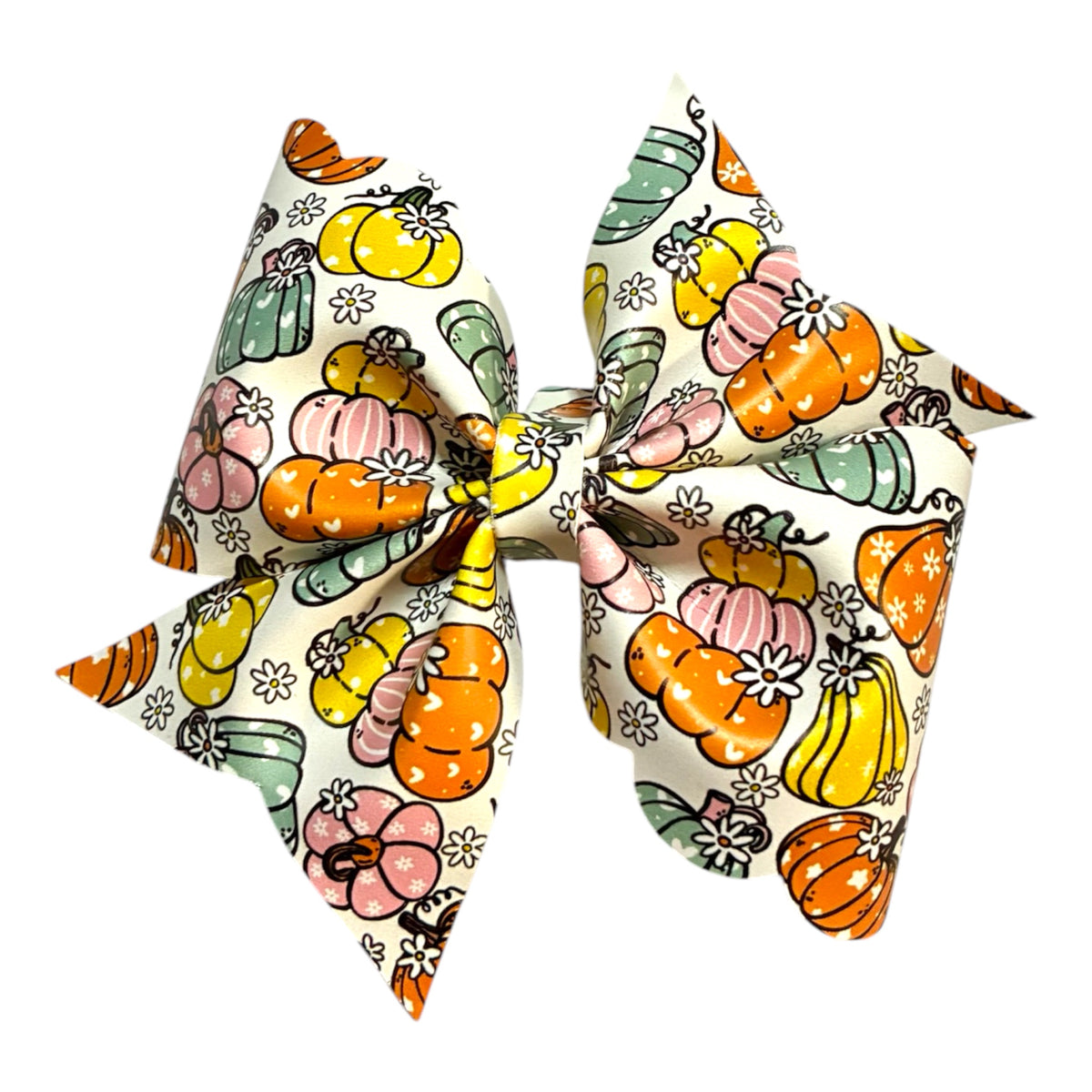 Pastel Pumpkins Bow