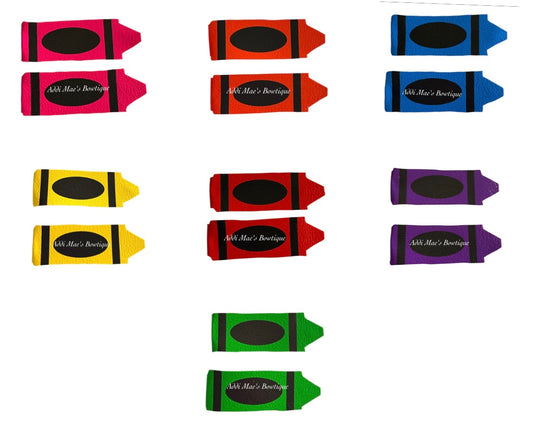 Crayons  Back To School Snap Clip Set