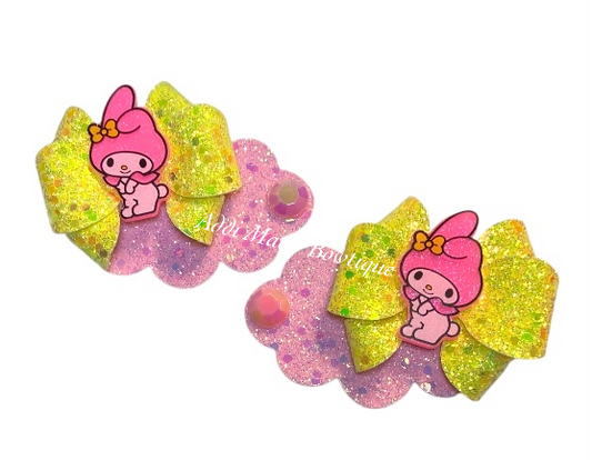 Melody Kitty Friend Snap Clip Set