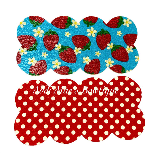 Strawberries Dots Snap Clip Set
