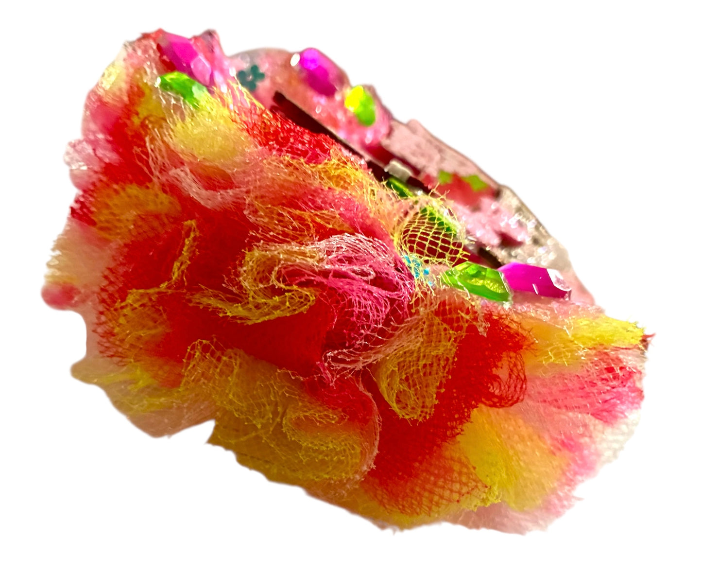 Strawberry Girl Tulle Puff Hair Bow