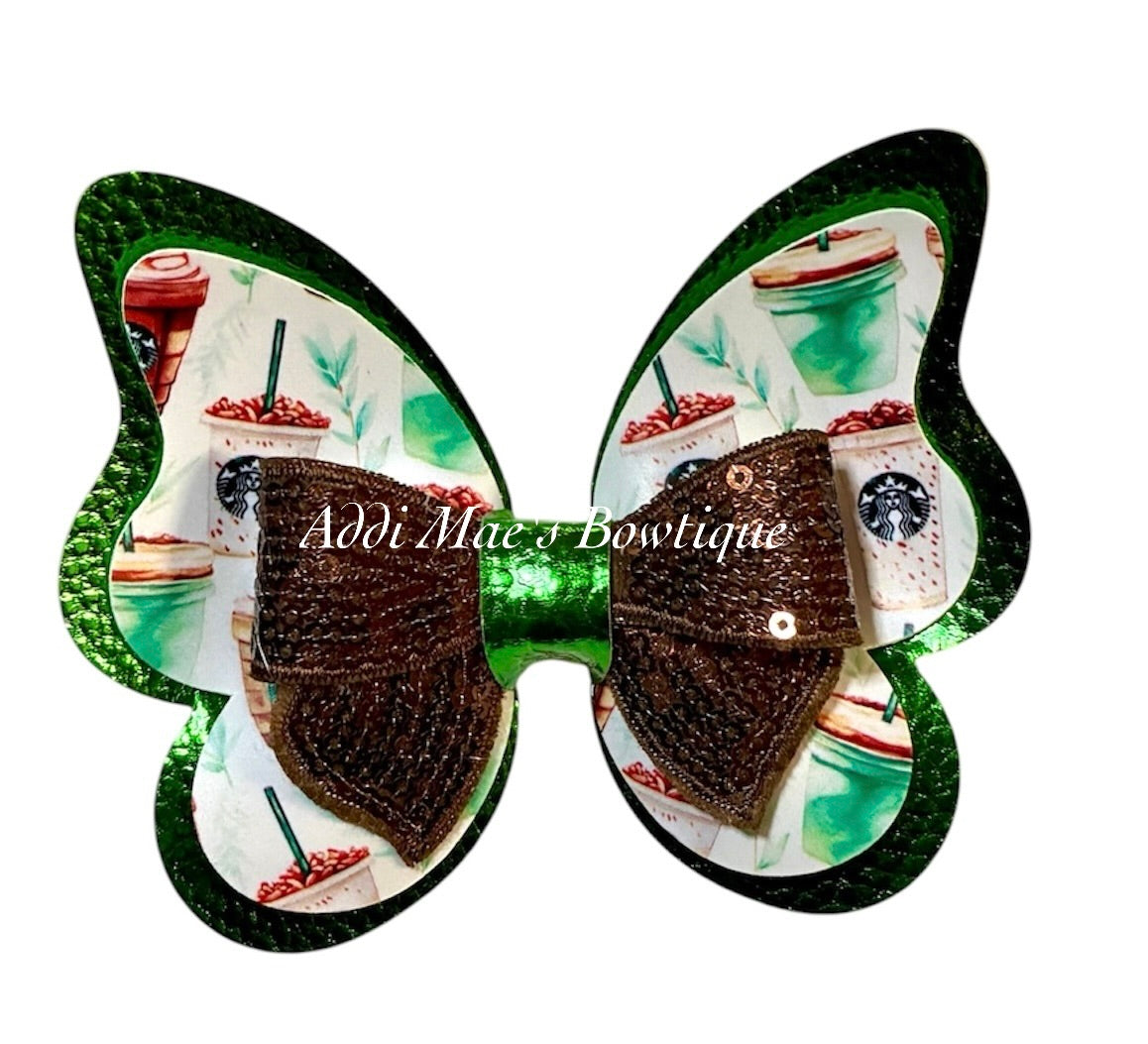 Coffee Butterfly Bow