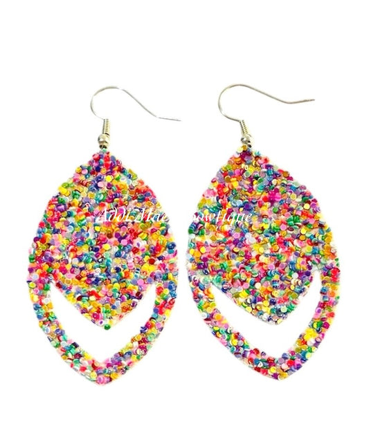 Tutti Fruitti Glitter Dangle Earrings