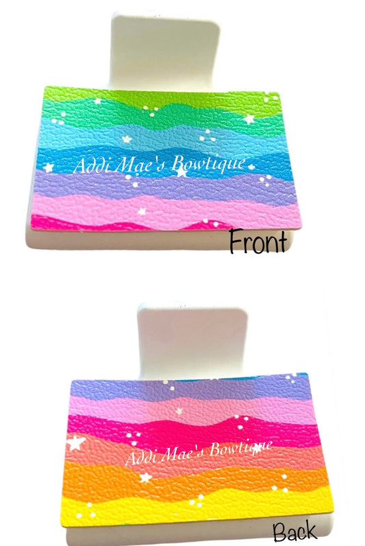 Bright Rainbow Small Claw Clip