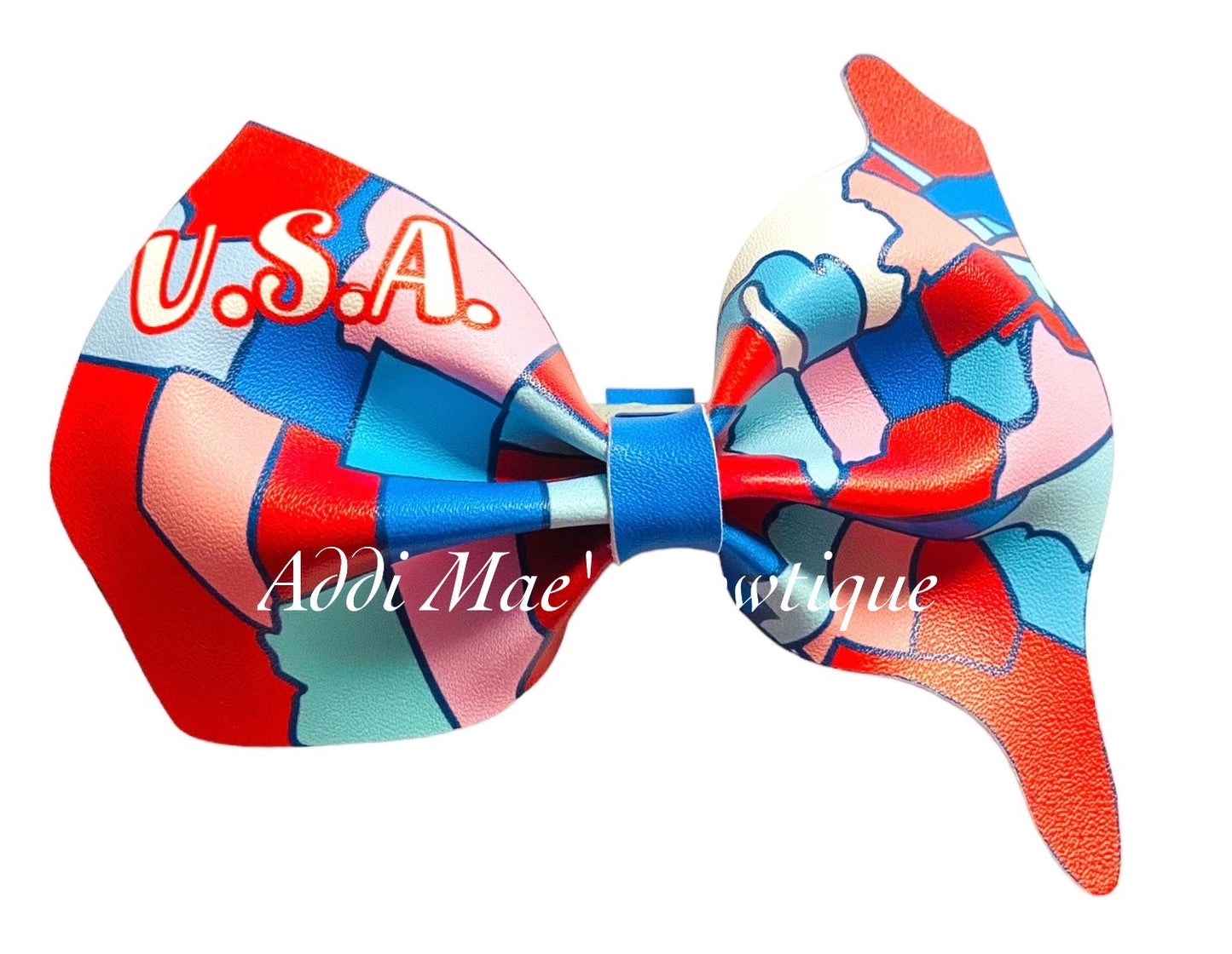 Fourth Of July Patriotic Mix Bow
