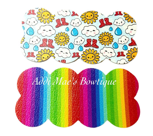Rainy Day Rainbow Snap Clip Set