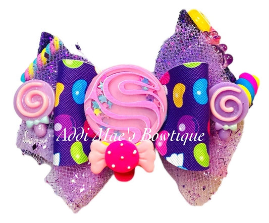 Candy Lollipop Shaker Bow