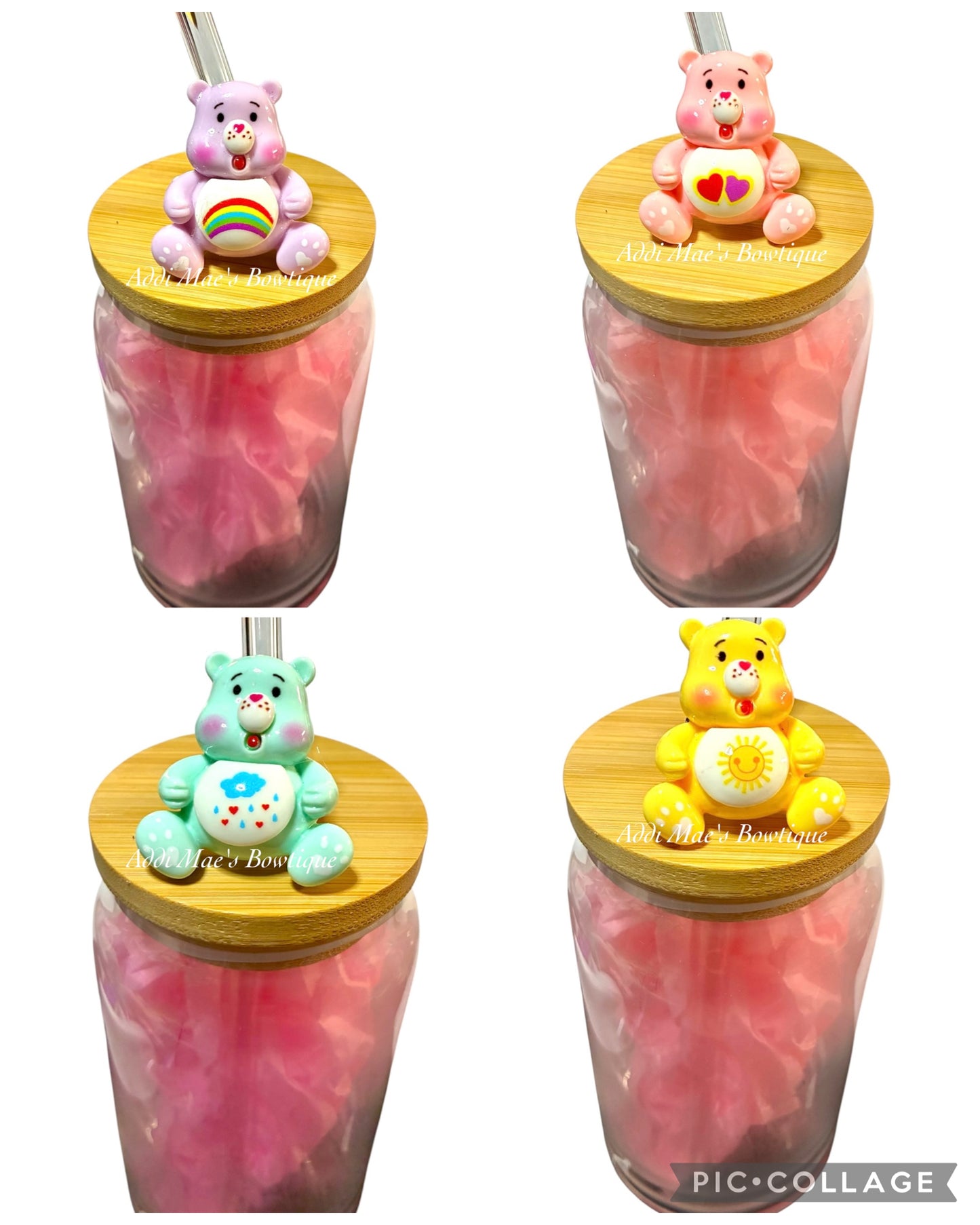 Caring Bear Straw Topper