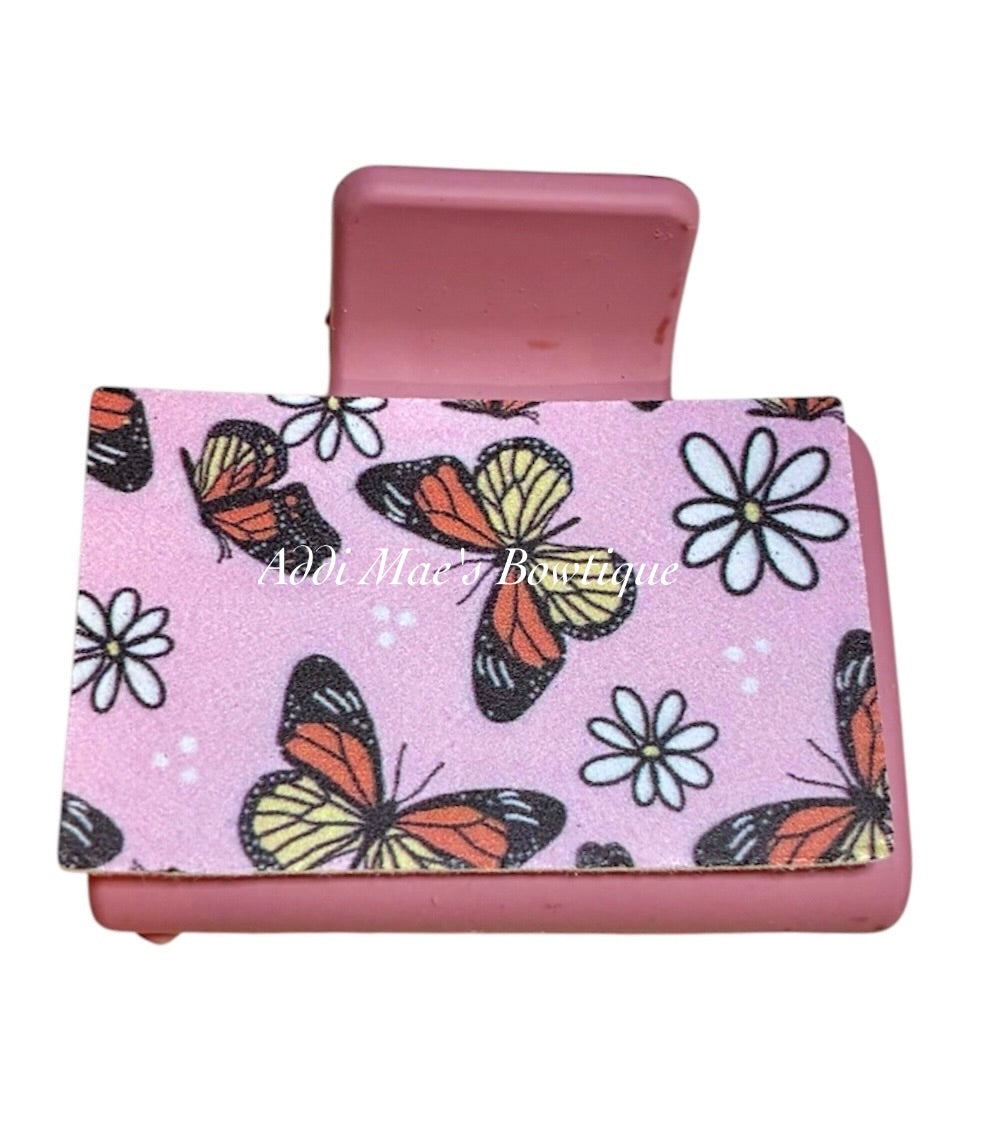 Monarch Butterfly Small Claw Clip