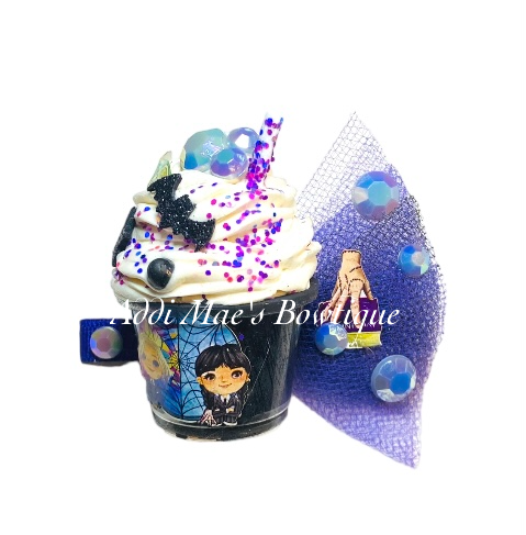 Goth Girl BFF Decorative Cup Clip
