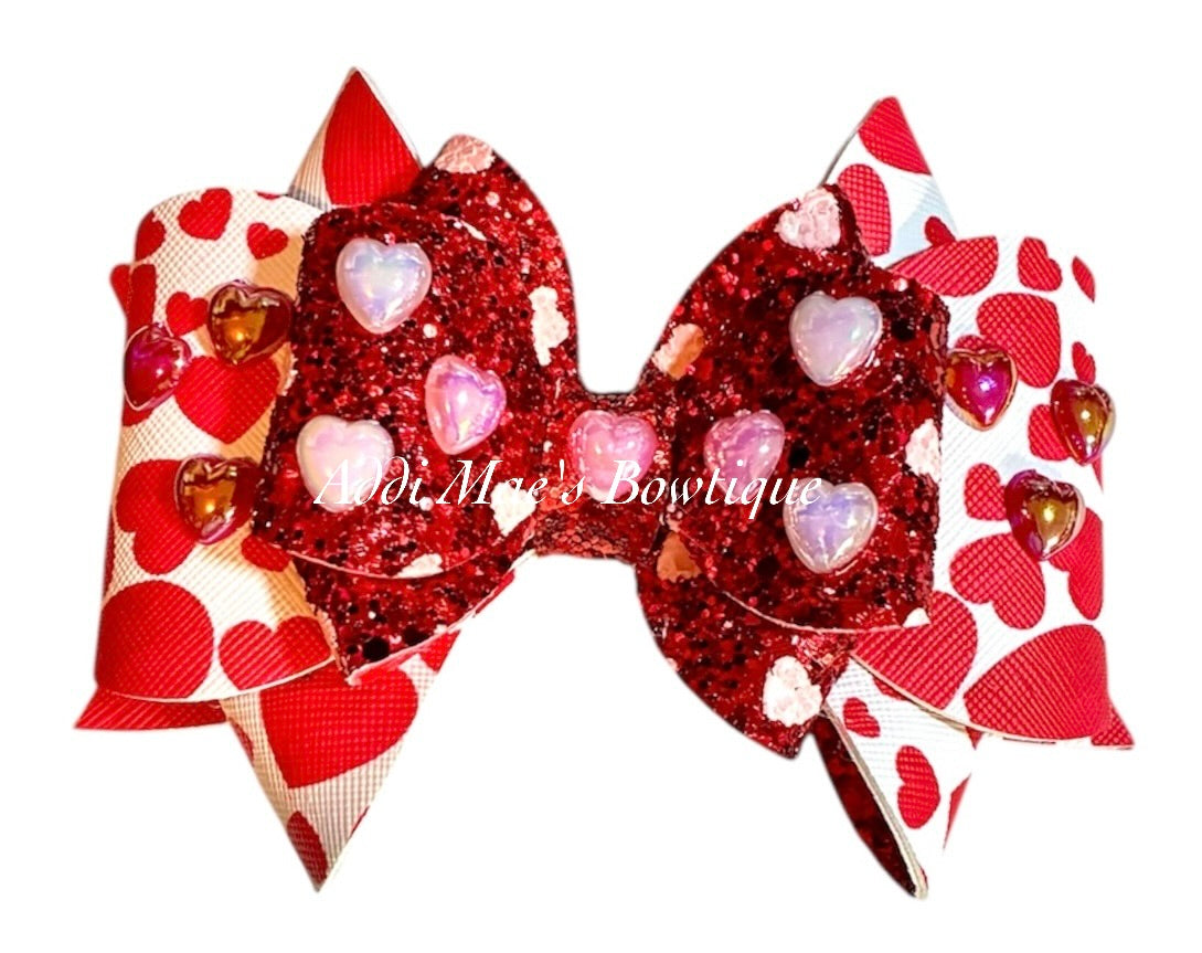 Lots of Hearts Bow