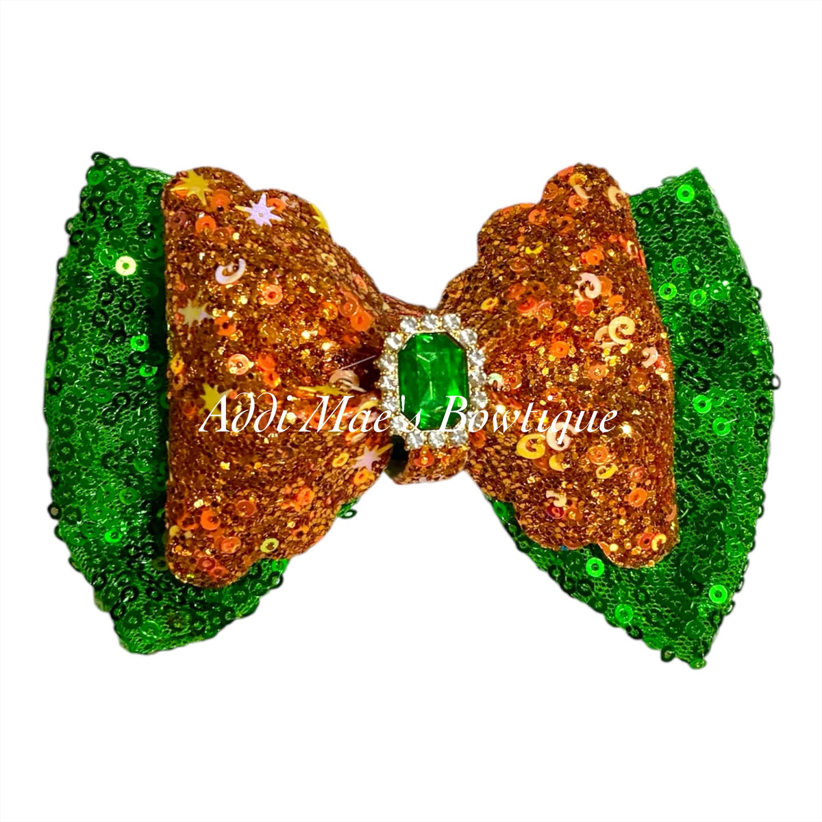 Pumpkin Patch Inspired Sequin Bow