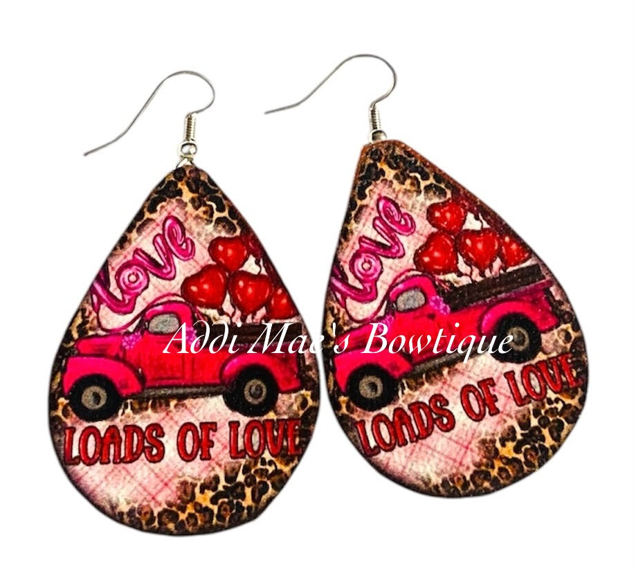Loads of Love Valentines Dangle Earrings