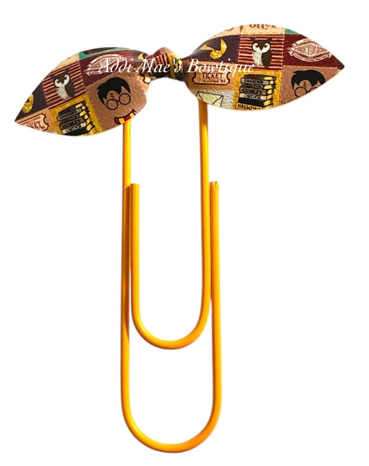 Wizard School Medium Top Knot Jumbo Paperclip Bookmark