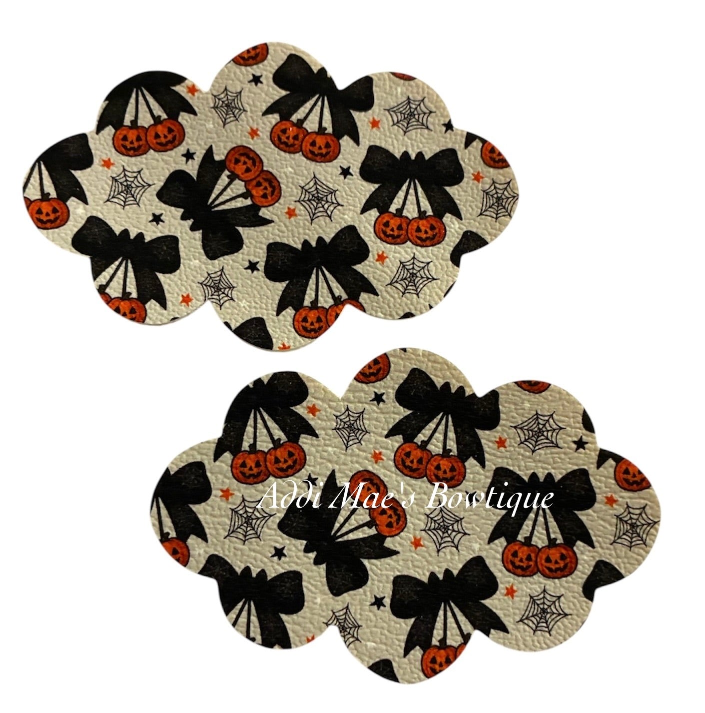 Halloween Pumpkin Cherries Coquette Snap Clip Set