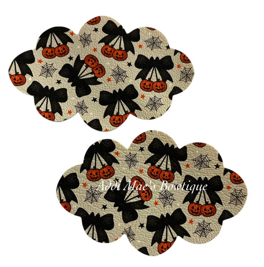 Halloween Pumpkin Cherries Coquette Snap Clip Set