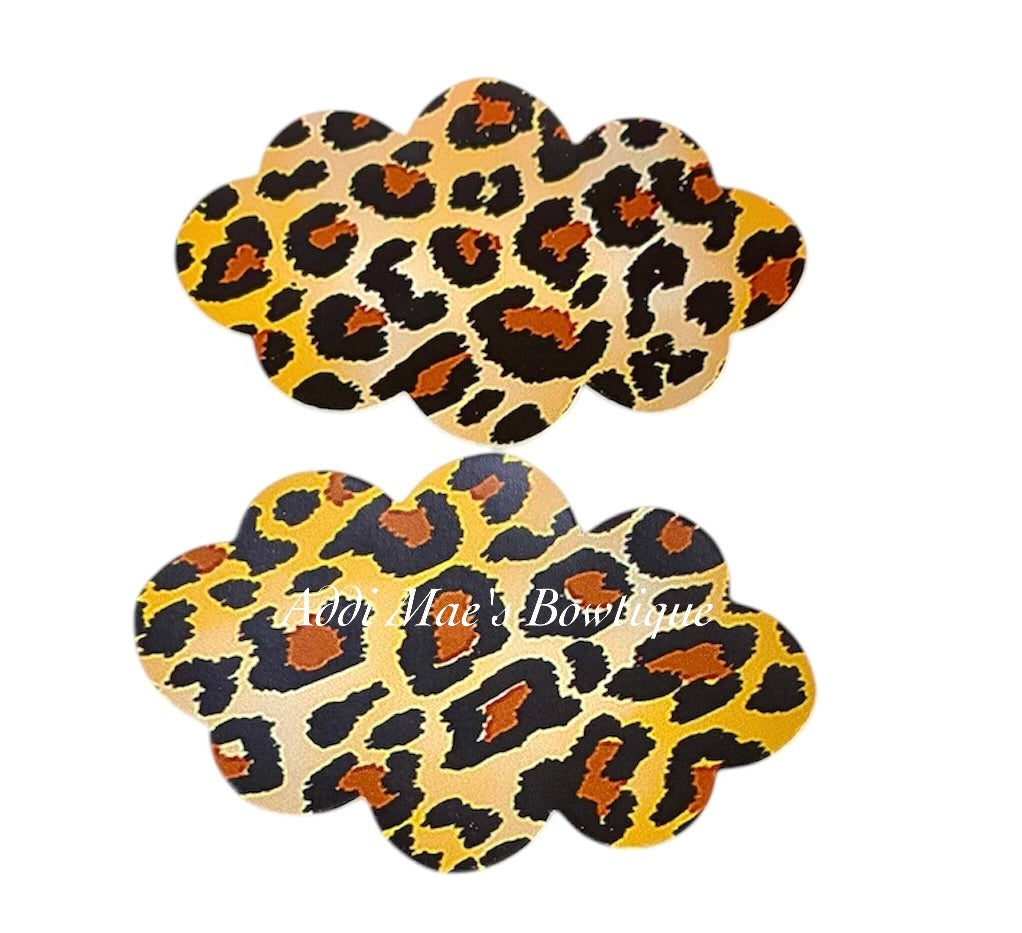 Cheetah Print Snap Clip Set
