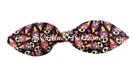Ice Cream Skulls Top Knot Clip