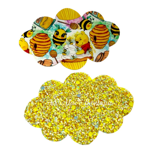 Yellow Bear Bees Snap Clip Set