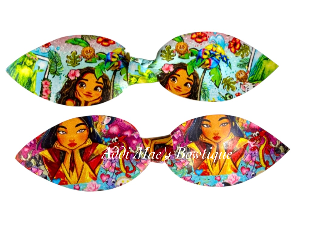 Ocean Princess , Dragon Princess Top Knot Clip Set