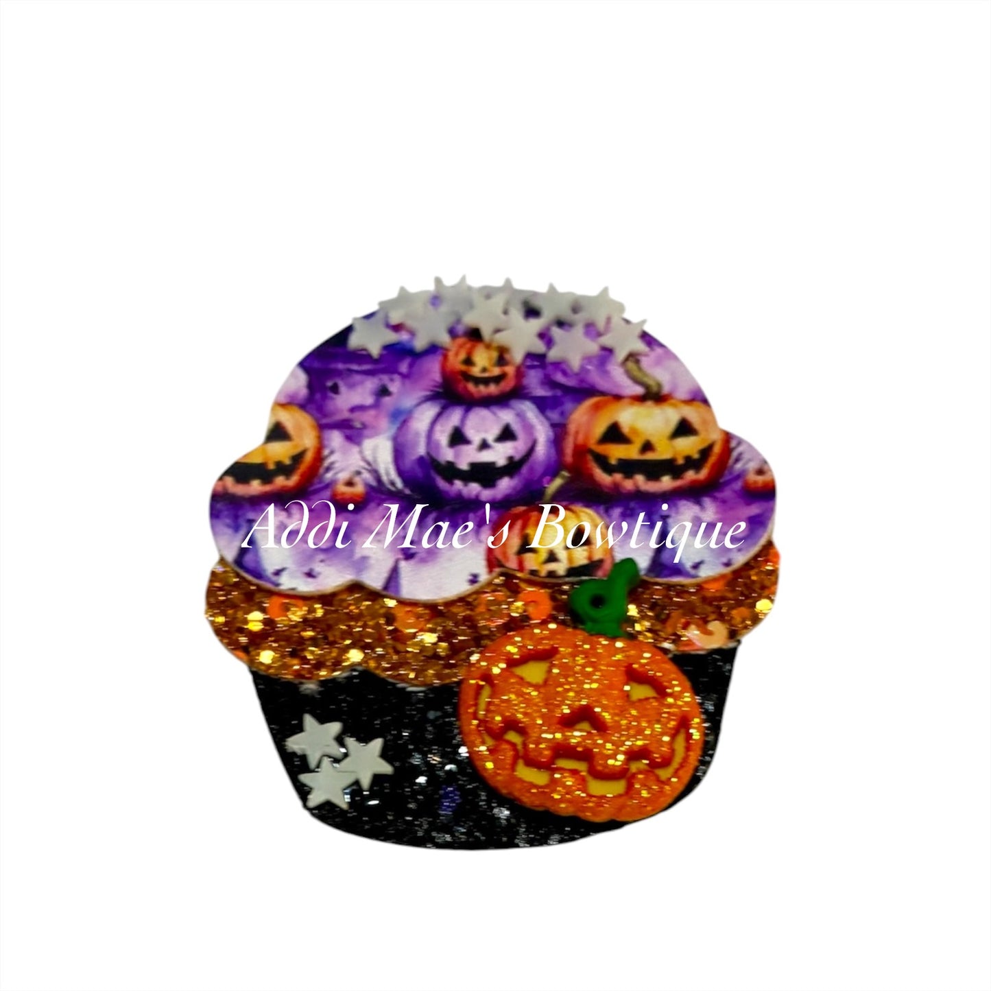 Jack O Lantern Pumpkins Cupcake Clip