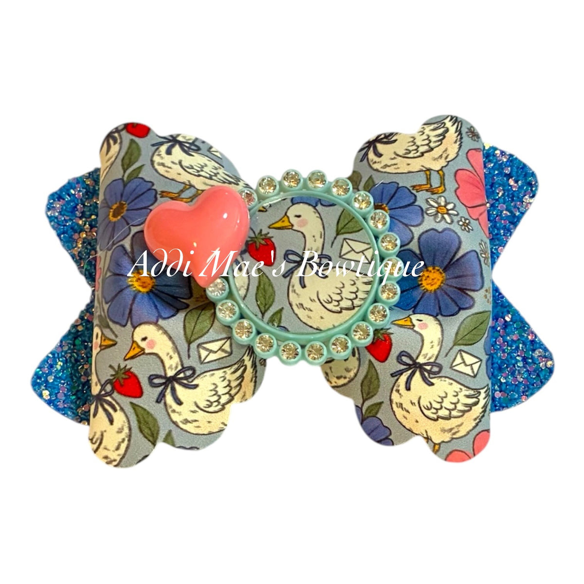 Floral Goose Bow