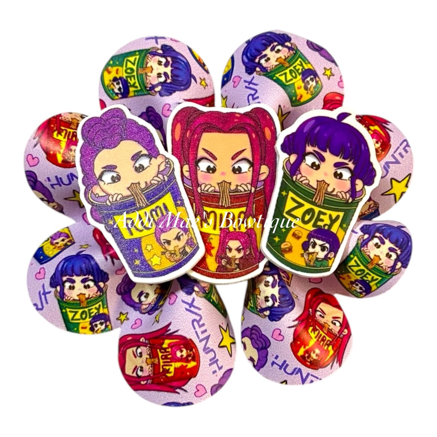 K Pop Demon Hunters Ruffle Bow