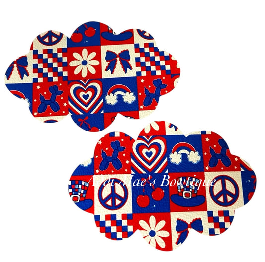 Patriotic Patchwork Snap Clip Set