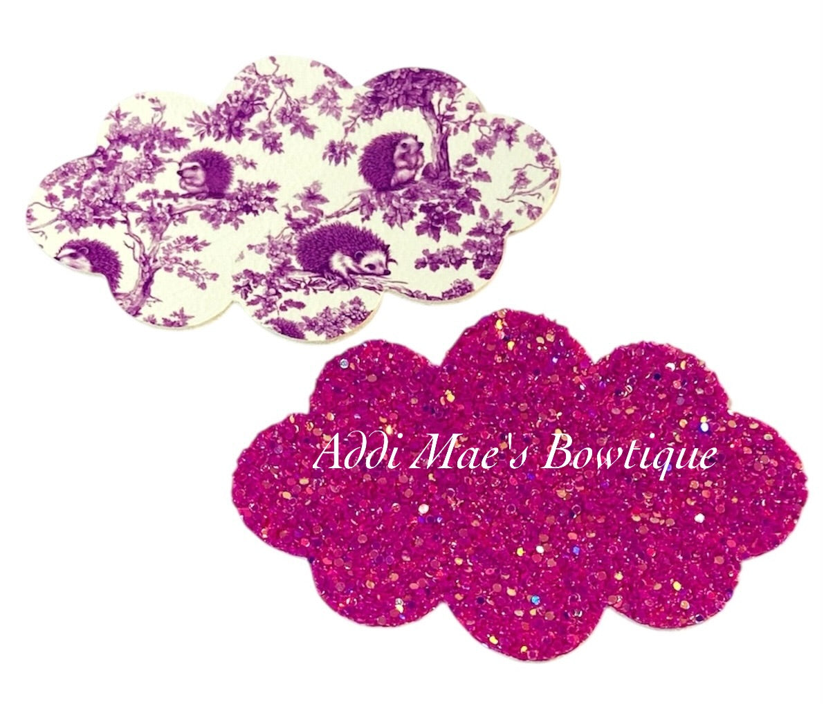 Woodland Toile Porcupine Snap Clip Set