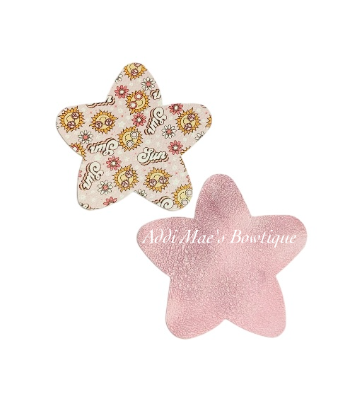 Retro Suns Star Shaped Snap Clip Set