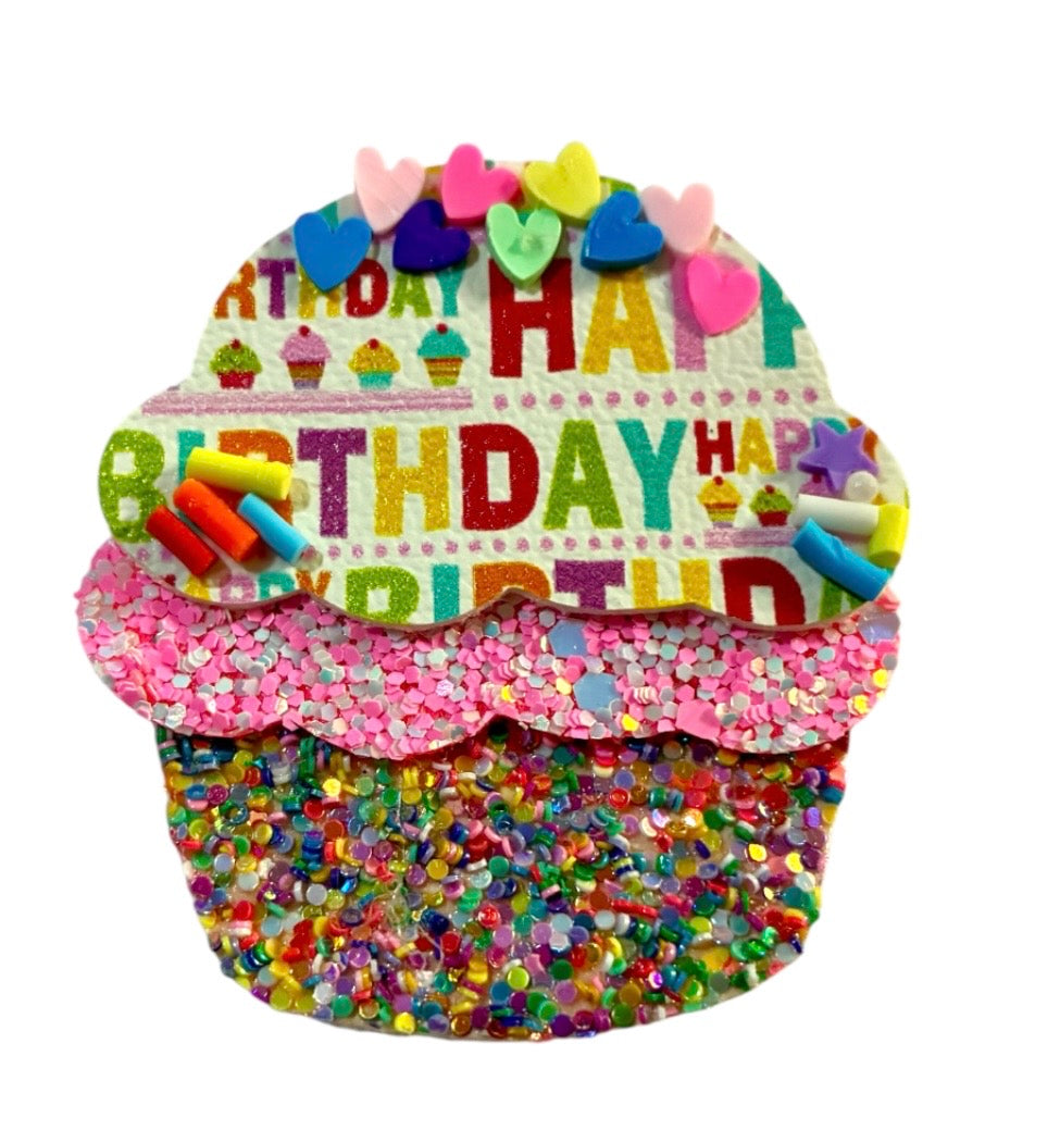 Happy Birthday Cupcake Clip