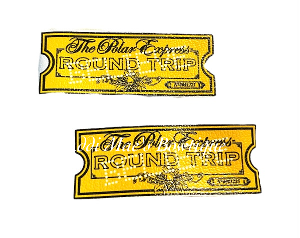 Golden Ticket Christmas North Pole Train Snap Clip Set